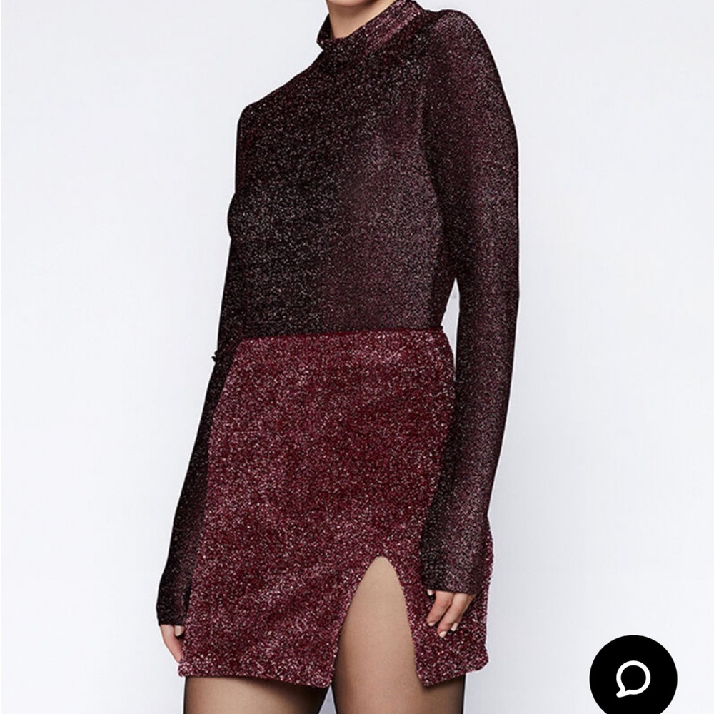 NWT Bardot lyric lurex bodysuit.